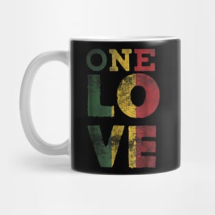 One Love T Shirt Rasta Reggae Men Women Kids Gift Tee Shirts Mug